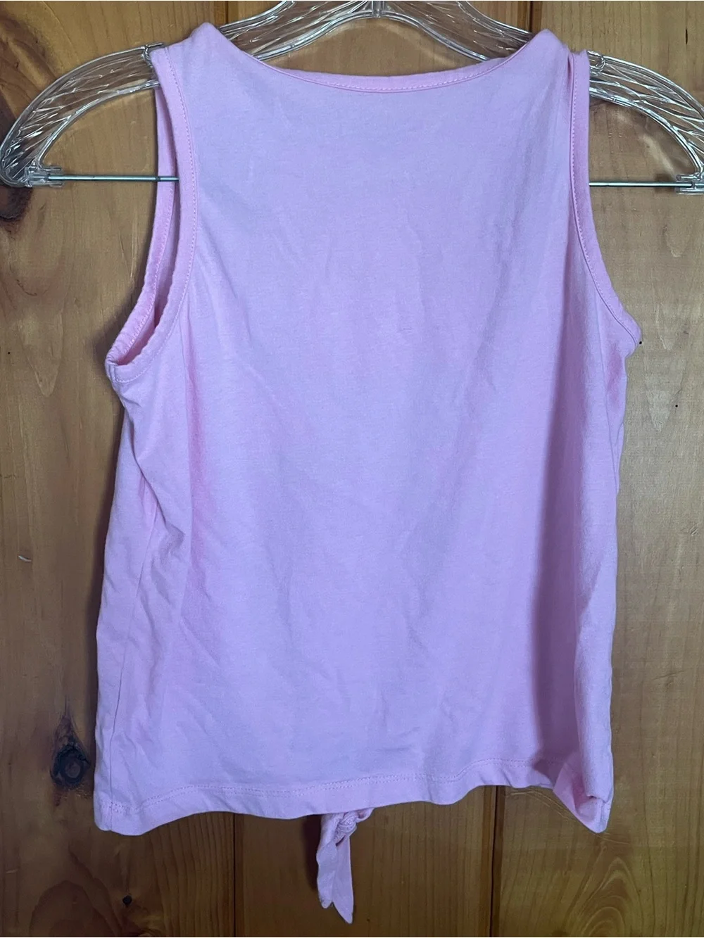 Place Pink Flamingo Floral Tie-Front Tank Top